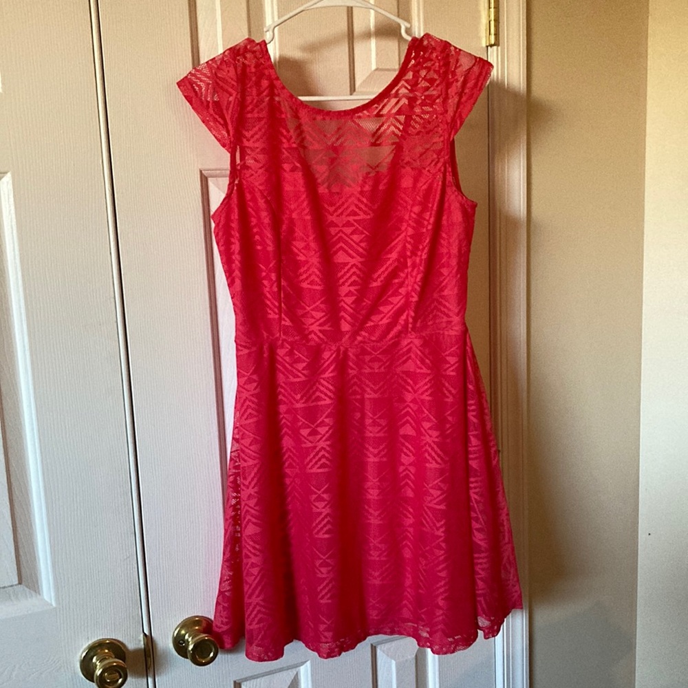 Bailey blue pink dress size large